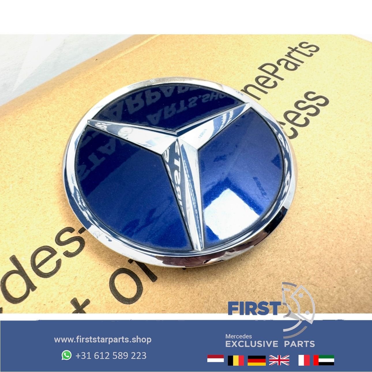 A205 C205 STER Kofferbak LOGO achterklep EMBLEEM CHROOM A205, Utilisé, -, -, Enlèvement ou Envoi