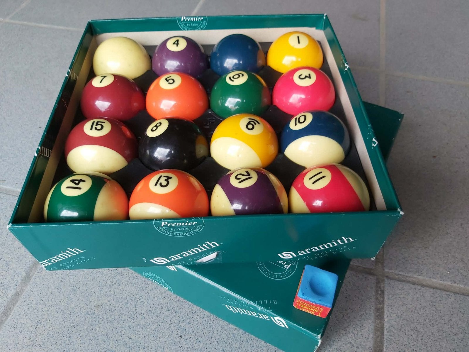 Jeux boules de billard aramith, Ophalen, Gebruikt, Keu of Ballen
