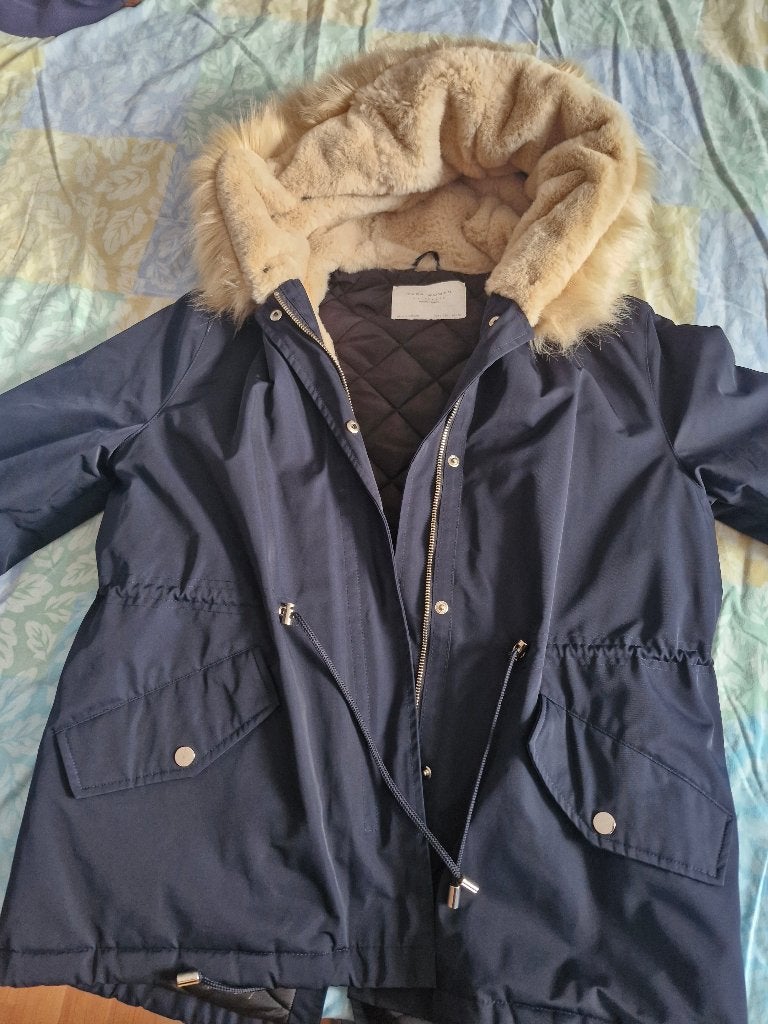 Winterjas dames., Enlèvement, Comme neuf, Taille 42/44 (L), Bleu