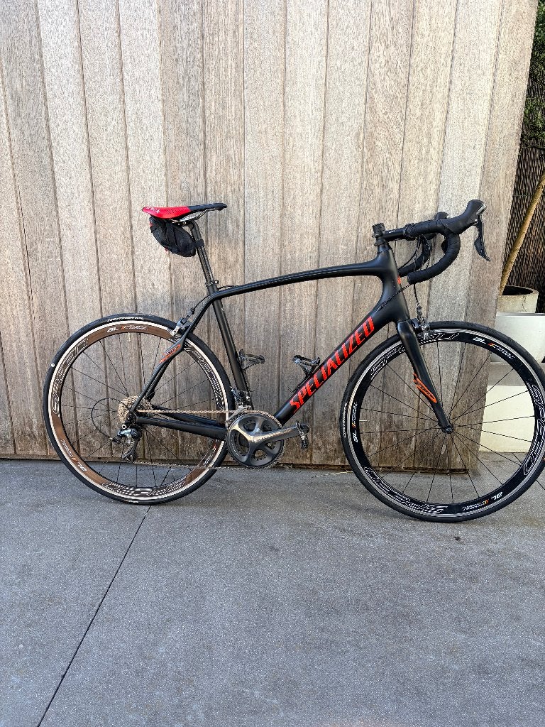 Specialized Roubaix, Gebruikt, Vering, Velgrem, 15 tot 20 versnellingen