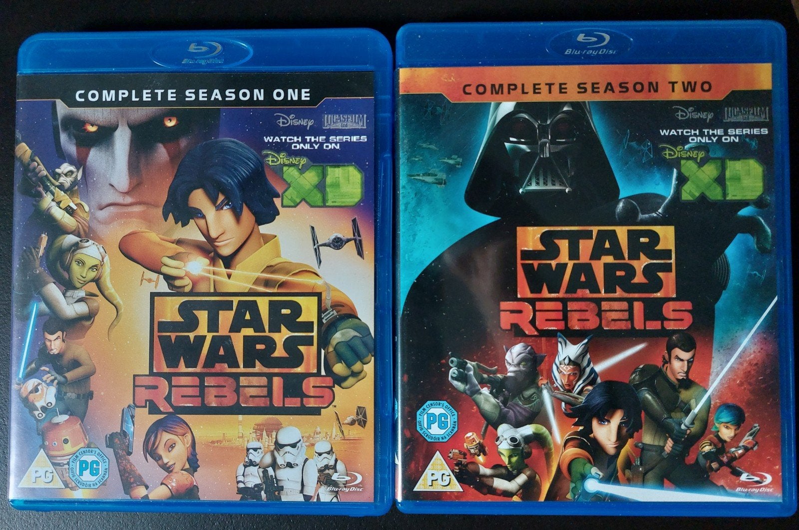 Star Wars Rebels Seizoen 1 en 2 Blu-Rays, Ophalen, Zo goed als nieuw