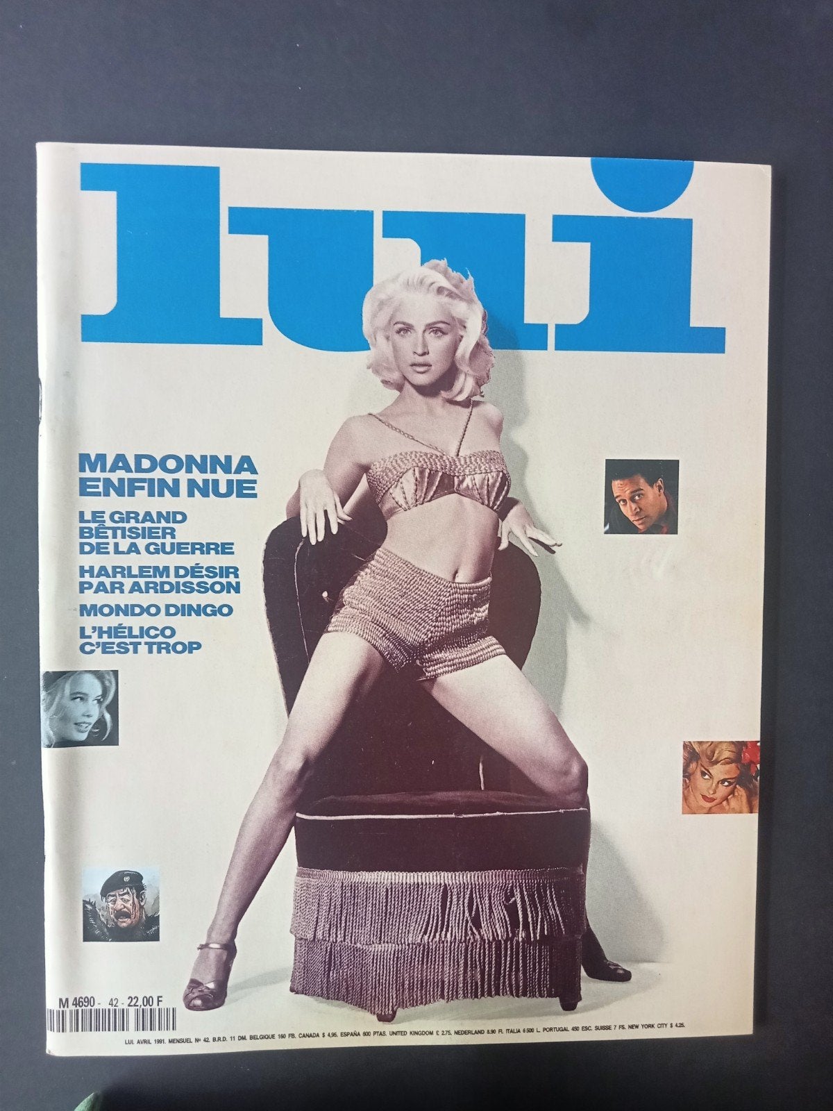 Madonna,french magazine LUI 1991