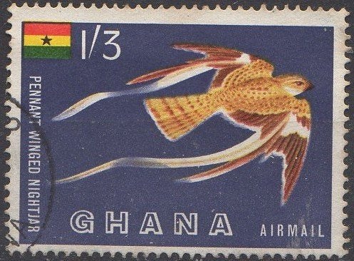 Ghana - Wimpelstaartnachtzwaluw - 1959, Timbres & Monnaies, Timbres | Afrique, Enlèvement ou Envoi, Affranchi