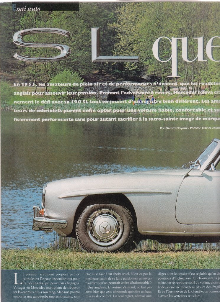 Mercedes 190 SL voiture de collection, Boeken, Verzenden, Gelezen, Mercedes