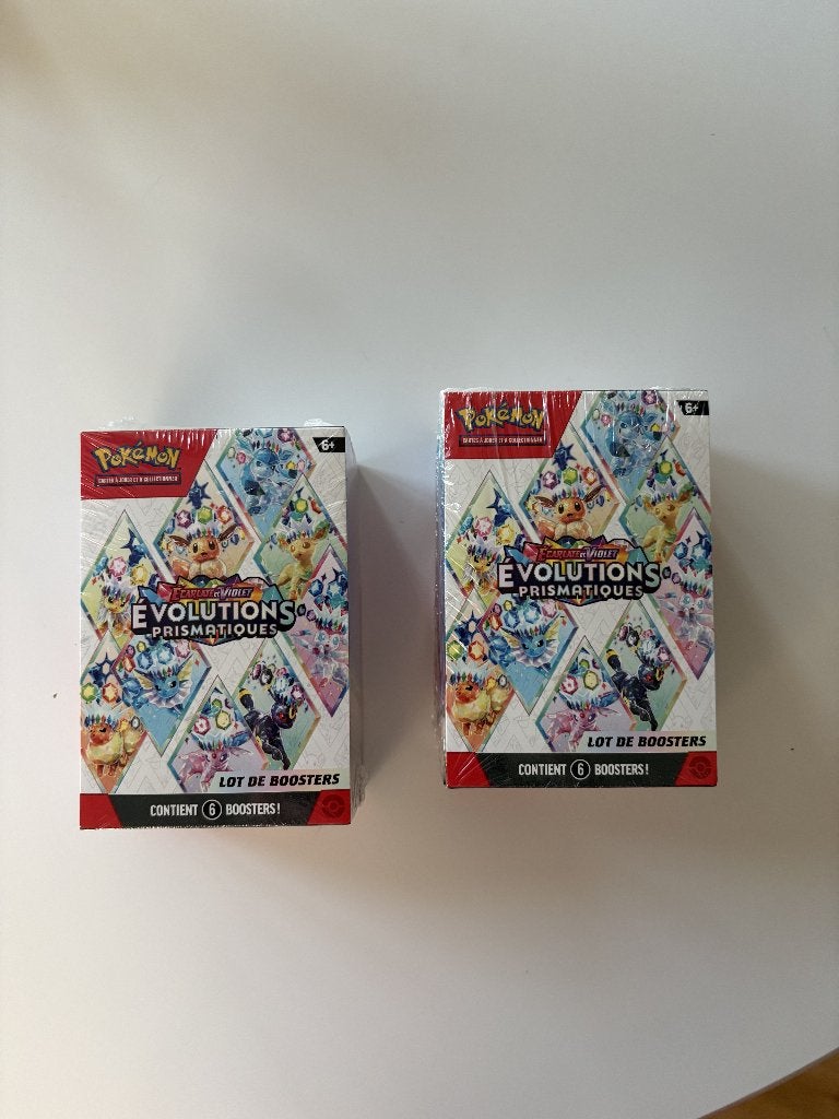 lot de 2 bundles évolutions prismatiques, Enlèvement ou Envoi, Neuf, Booster box, Foil