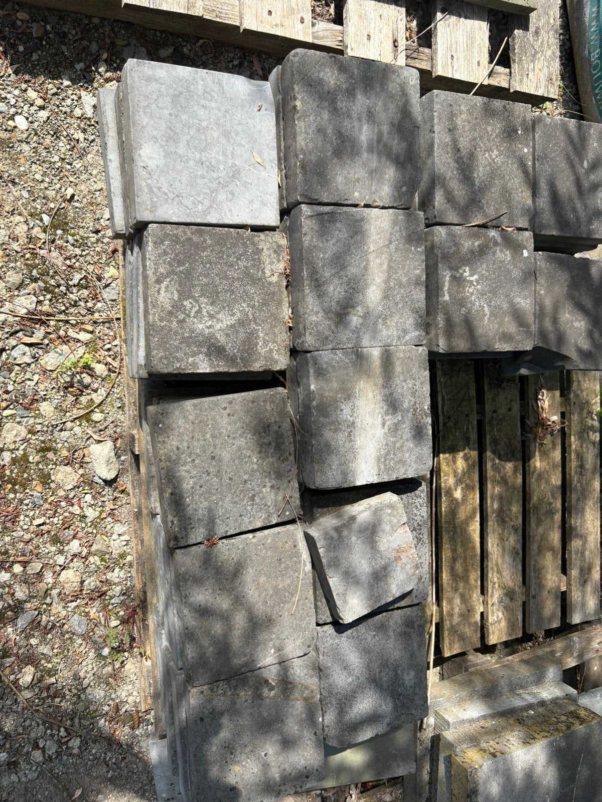 Blauwe steen 20x20x5, Tuin en Terras, Tegels en Klinkers, Ophalen, Zo goed als nieuw