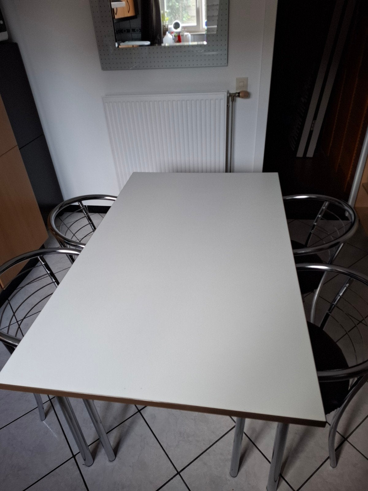 keukentafel met 4 stoelen, Enlèvement, Utilisé