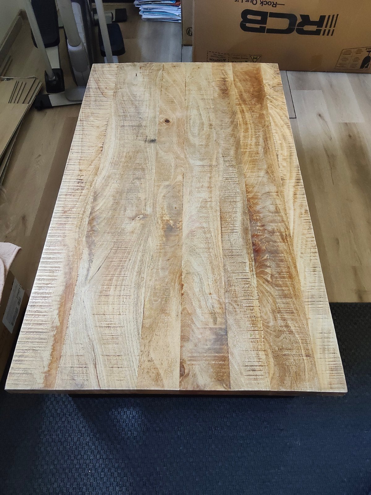 mango hout salon tafel, Ophalen, 100 tot 150 cm, Eikenhout, 50 tot 100 cm