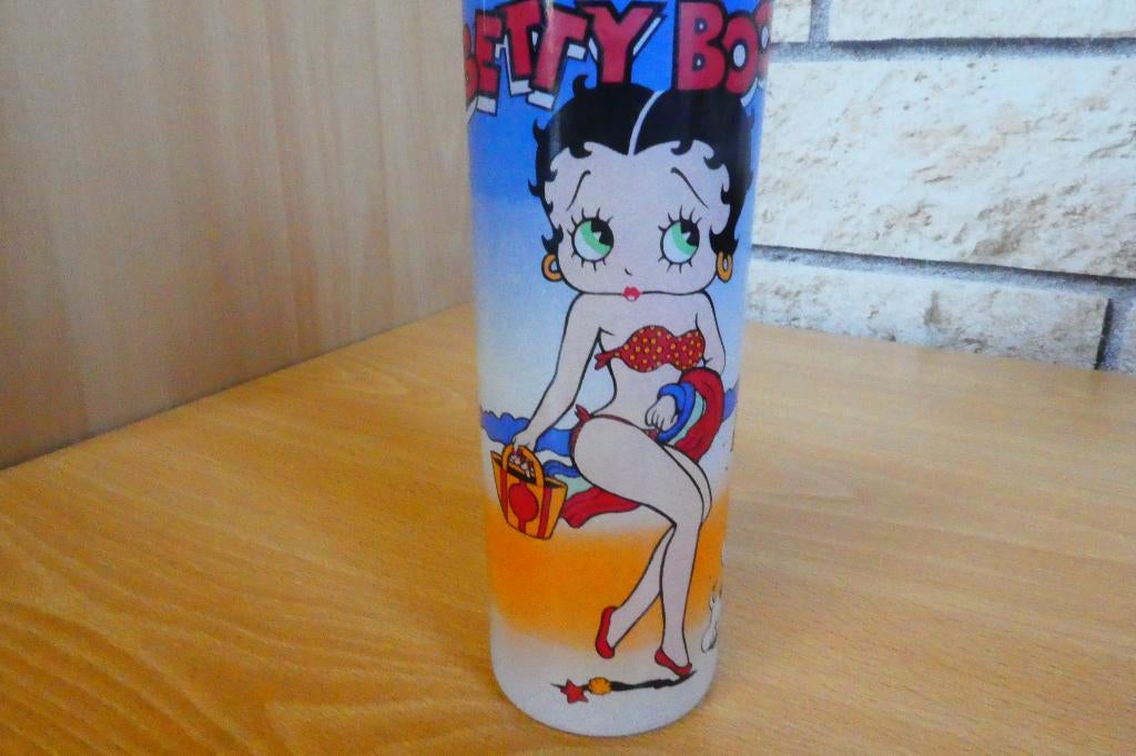 Betty Boop verre vintage 1998, Collections, Statues & Figurines, Enlèvement ou Envoi, Neuf, Humain