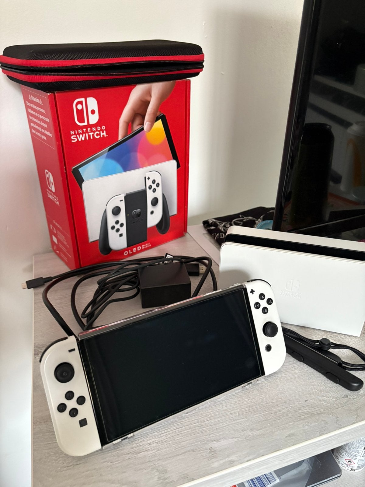 Nintendo switch OLED, Ophalen, Zo goed als nieuw, Met 1 controller, Switch OLED