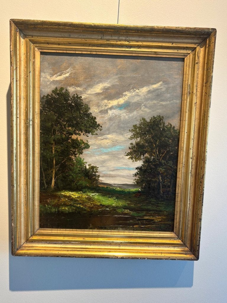 Tableau paysage, Antiquités & Art, Envoi, Peint à la main, Paysage
