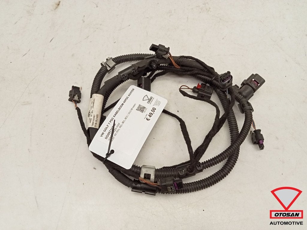 VW Golf 7 PDC Kabelboom 4xPDC Achter 5G0971104F, Gebruikt, Volkswagen, Volkswagen AG, Vw@volkswagen.de