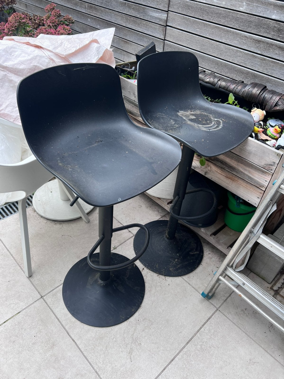 2 Barkrukken, 90 cm ou plus, 2 tabourets, Synthétique, Enlèvement