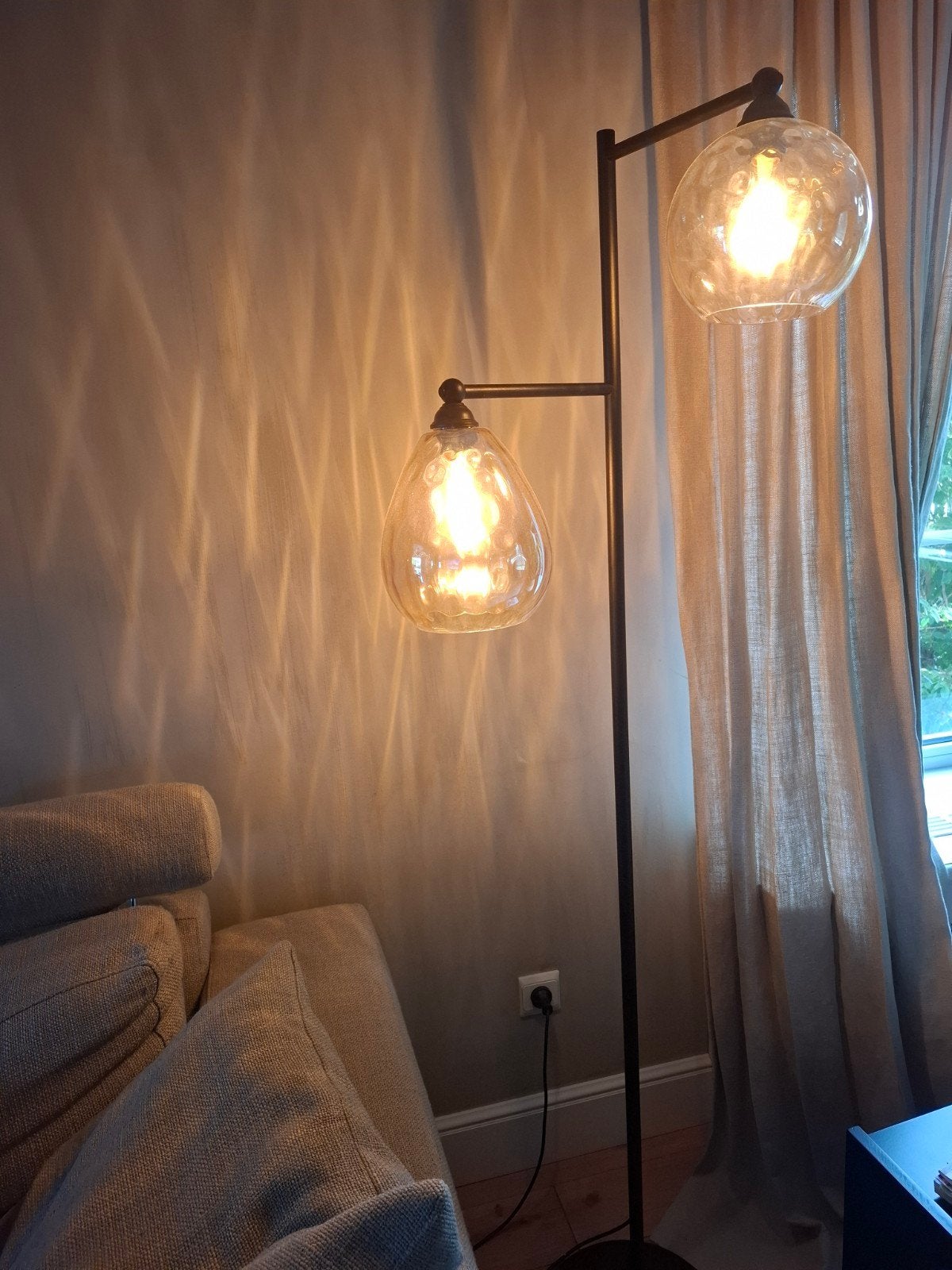 Lampe sur pied, verre ambré. Acheter 2024, Maison & Meubles, Enlèvement, Verre