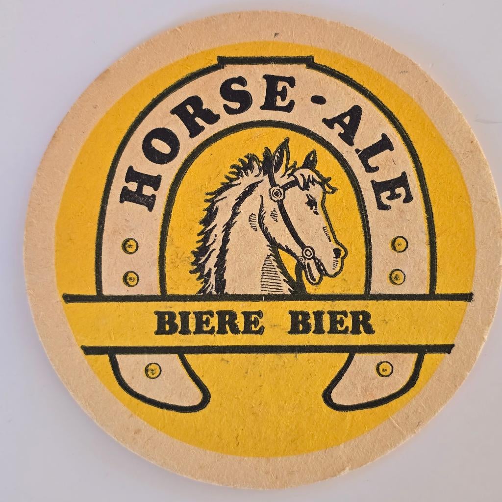 Horse-Ale sous-bock bierviltje bierdeckel coaster, Envoi, Utilisé, Sous-bock