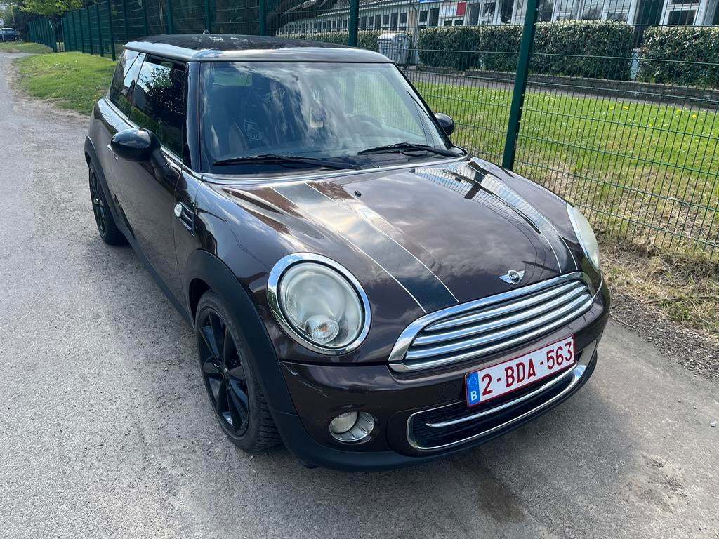 Mini 1.6 diesel 2010, Auto's, Voorwielaandrijving, Leder, Bruin, Particulier