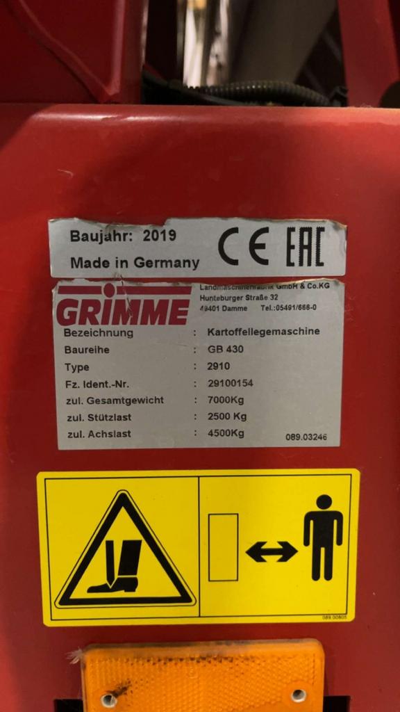 Grimme GL 44T, Articles professionnels, Agriculture | Outils, Cultures, Semer, Planter ou Lever, Enlèvement