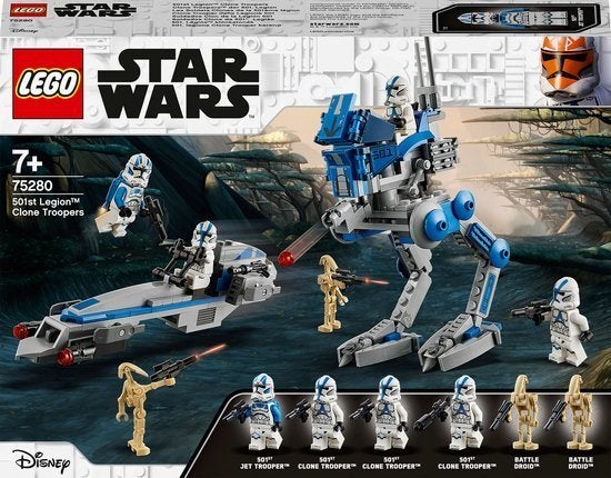LEGO Star Wars 501e Légion Clone Troopers, Neuf, Complet, Lego, Ensemble complet