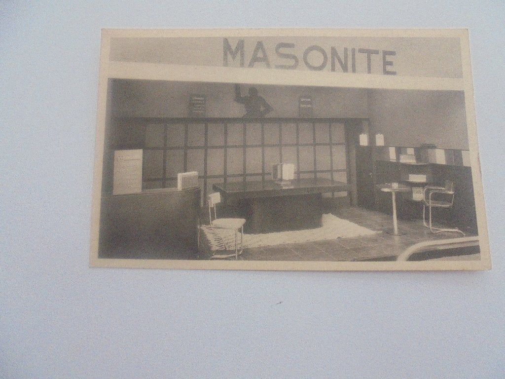 brussel expo 1935- masonite, Verzenden, 1920 tot 1940, Ongelopen, Brussel (Gewest)