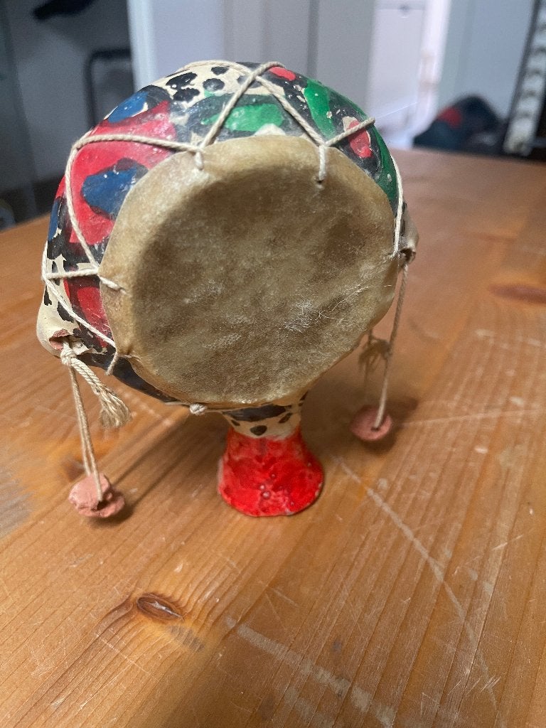 Petit tambour artisanal décoratif, Antiquités & Art, Enlèvement