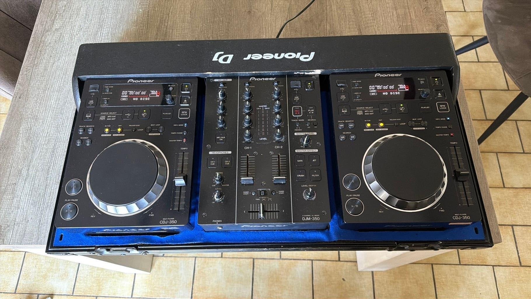 Set DJ Pioneer DJM-350 + 2x CDJ-350 + Flight Case Pioneer DJ, Musique & Instruments, Pioneer, Enlèvement ou Envoi, DJ-Set, Pioneer