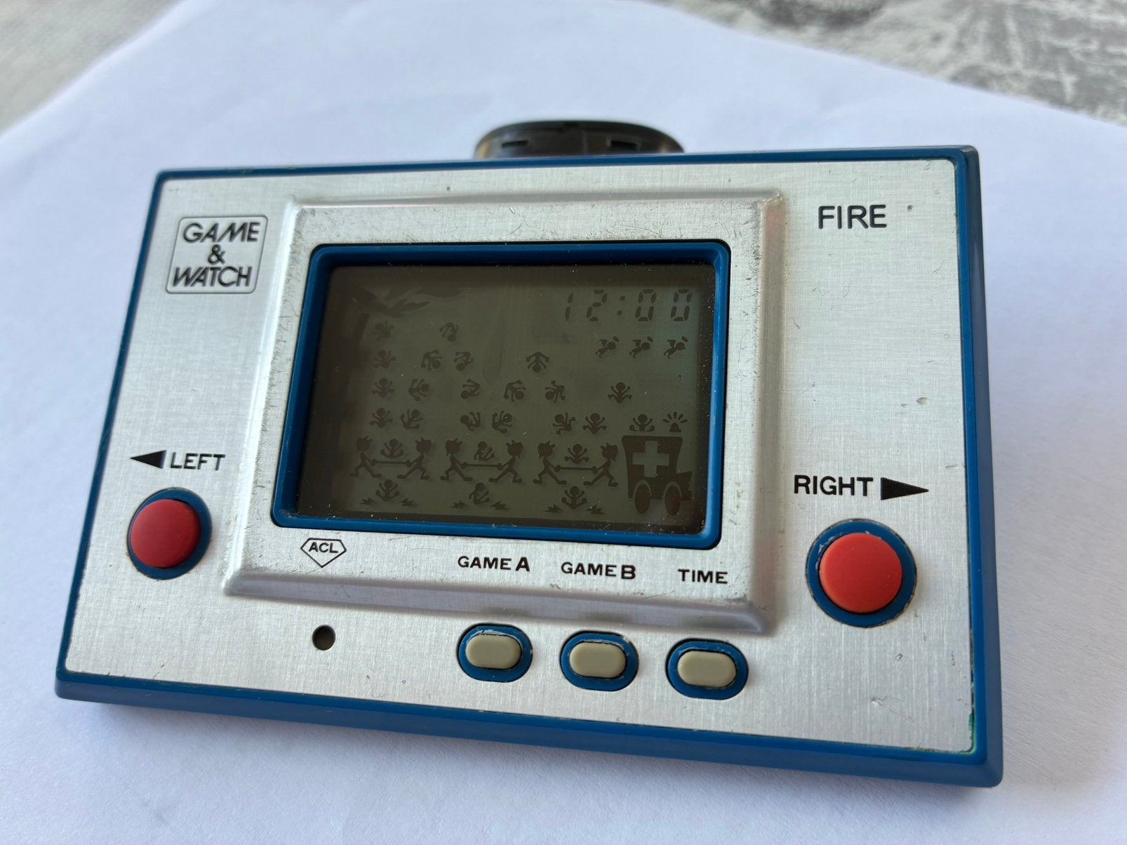 Nintendo Game&Watch Fire Silver RC-04 1980, Games en Spelcomputers, 1 speler, Ophalen of Verzenden, Gebruikt
