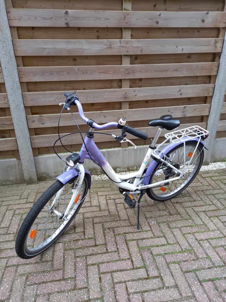 BON BIKE meisjesfiets, Fietsen en Brommers, Ophalen, Gebruikt, Velgrem, Versnellingen