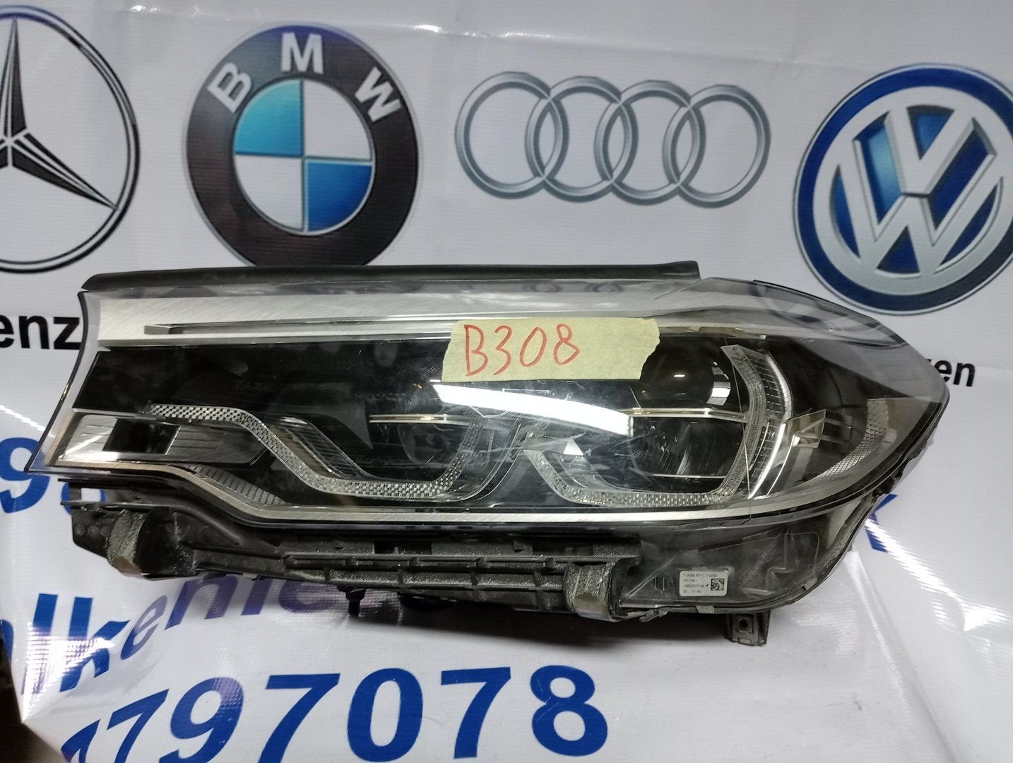 Koplamp BMW 5 Serie G30 G31 Adaptive LED Links 7439193-04, -, Utilisé, -, Enlèvement ou Envoi