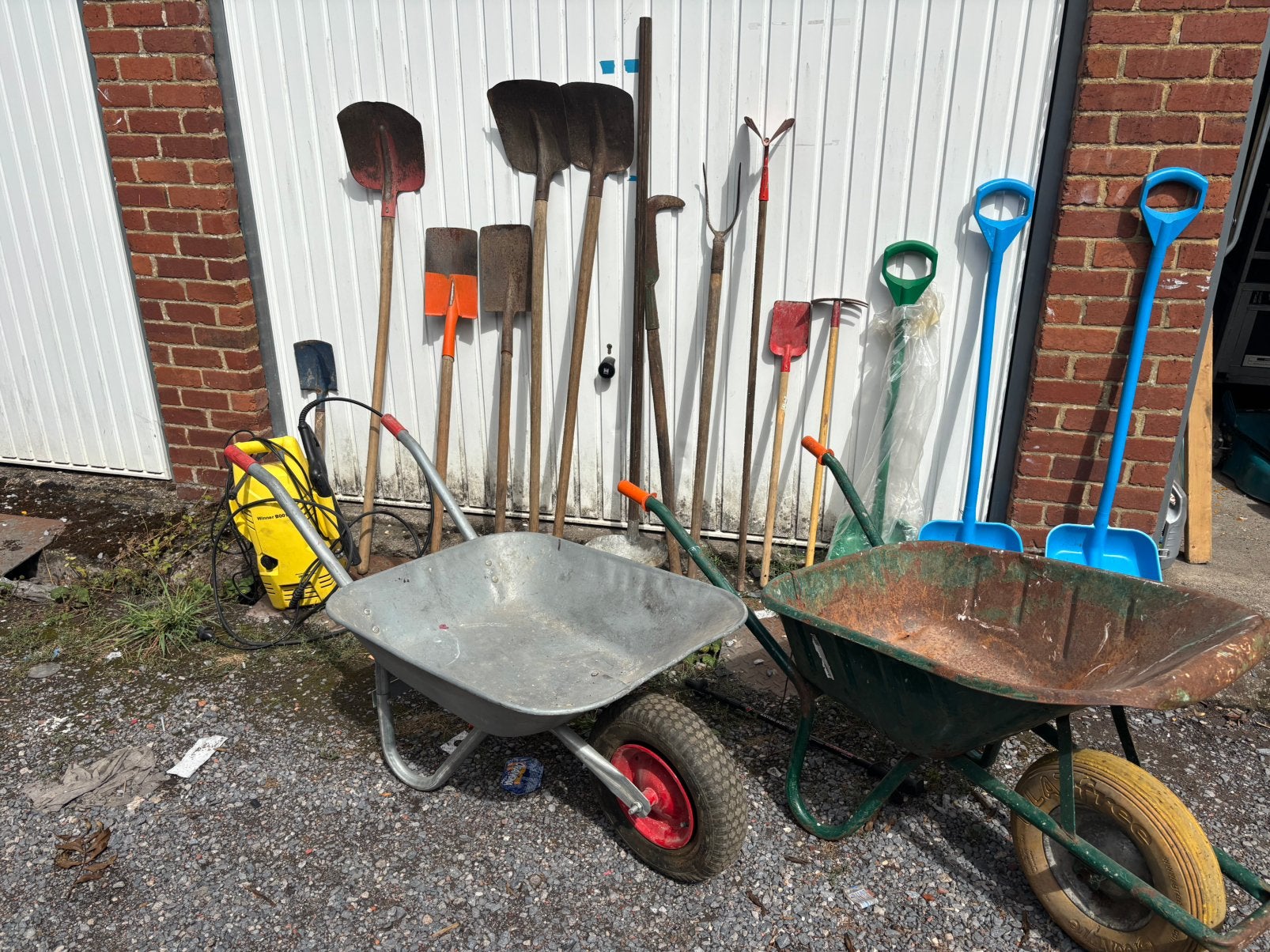 Lot brouettes , outils de jardin et karcher, Jardin & Terrasse, Enlèvement, Comme neuf