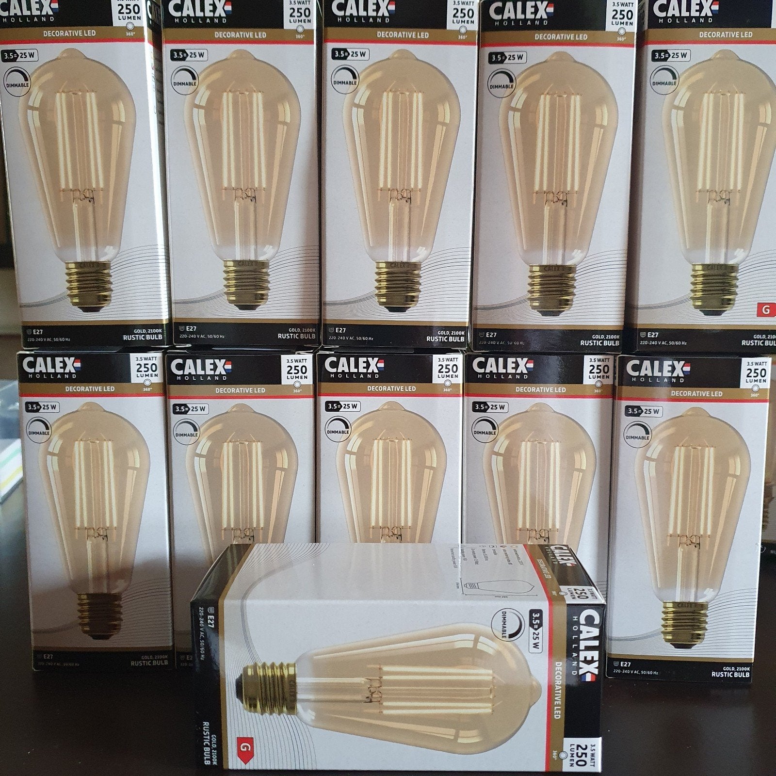 Decoratieve LED lampen o 64mm - hoogte  142mm, Ophalen, Nieuw, Led-lamp