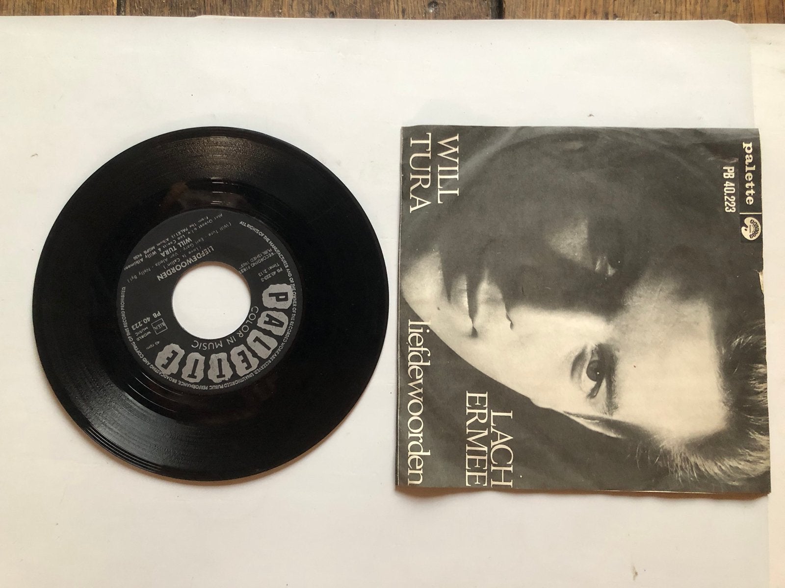 Will Tura: lach ermee ( belpop; 1965), Cd's en Dvd's, Vinyl Singles, Verzenden, Gebruikt