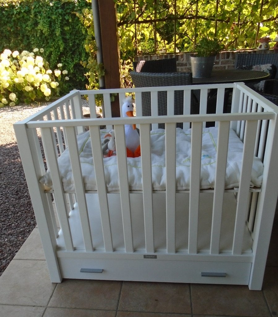 B0PITA babypark met lade in zeer goede staat, Kinderen en Baby's, Babyparken, Ophalen, Zo goed als nieuw, Vierkant, In hoogte verstelbaar