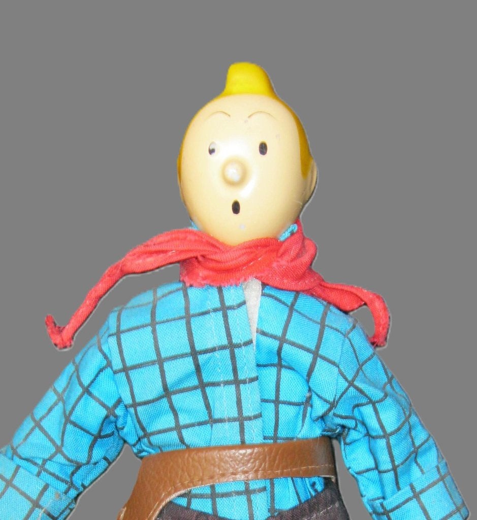 Kuifje - pop  als cowboy, Verzamelen, Ophalen, Kuifje, Beeldje of Figuurtje