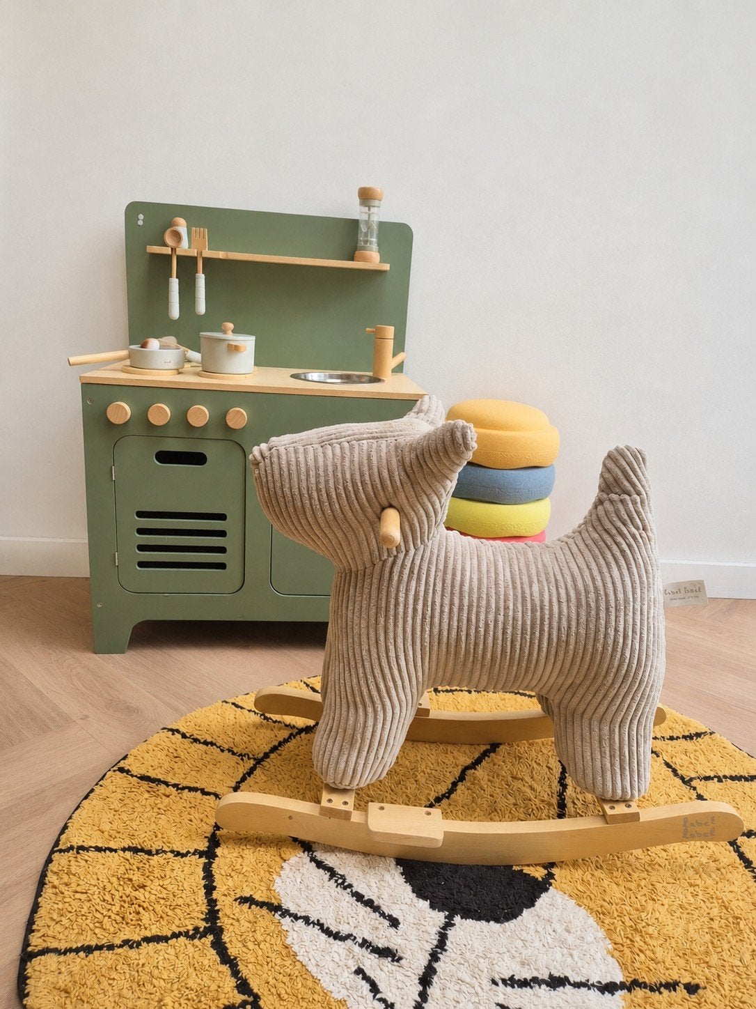 Peuterspeelgoed hobbeldier grijs, Kinderen en Baby's, Ophalen