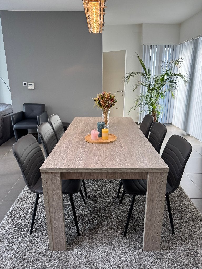 salle à manger, Enlèvement, Comme neuf, Modern, houtlook, 4 à 6 chaises