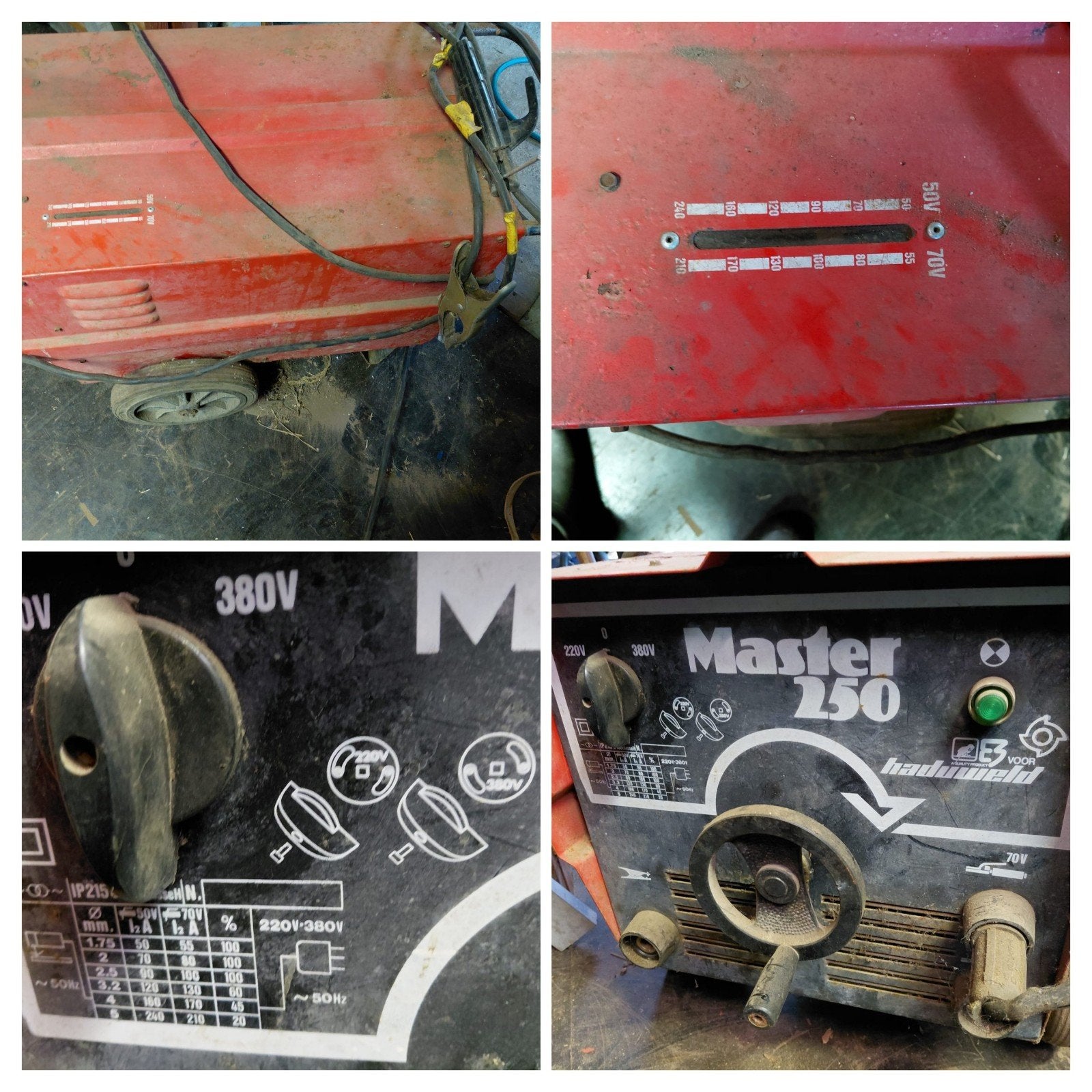 Haduweld Master 250 Lasapparaat (220V/380V), Doe-het-zelf en Bouw, Gereedschap | Lasapparaten, Elektroden, 250 ampère, Ophalen