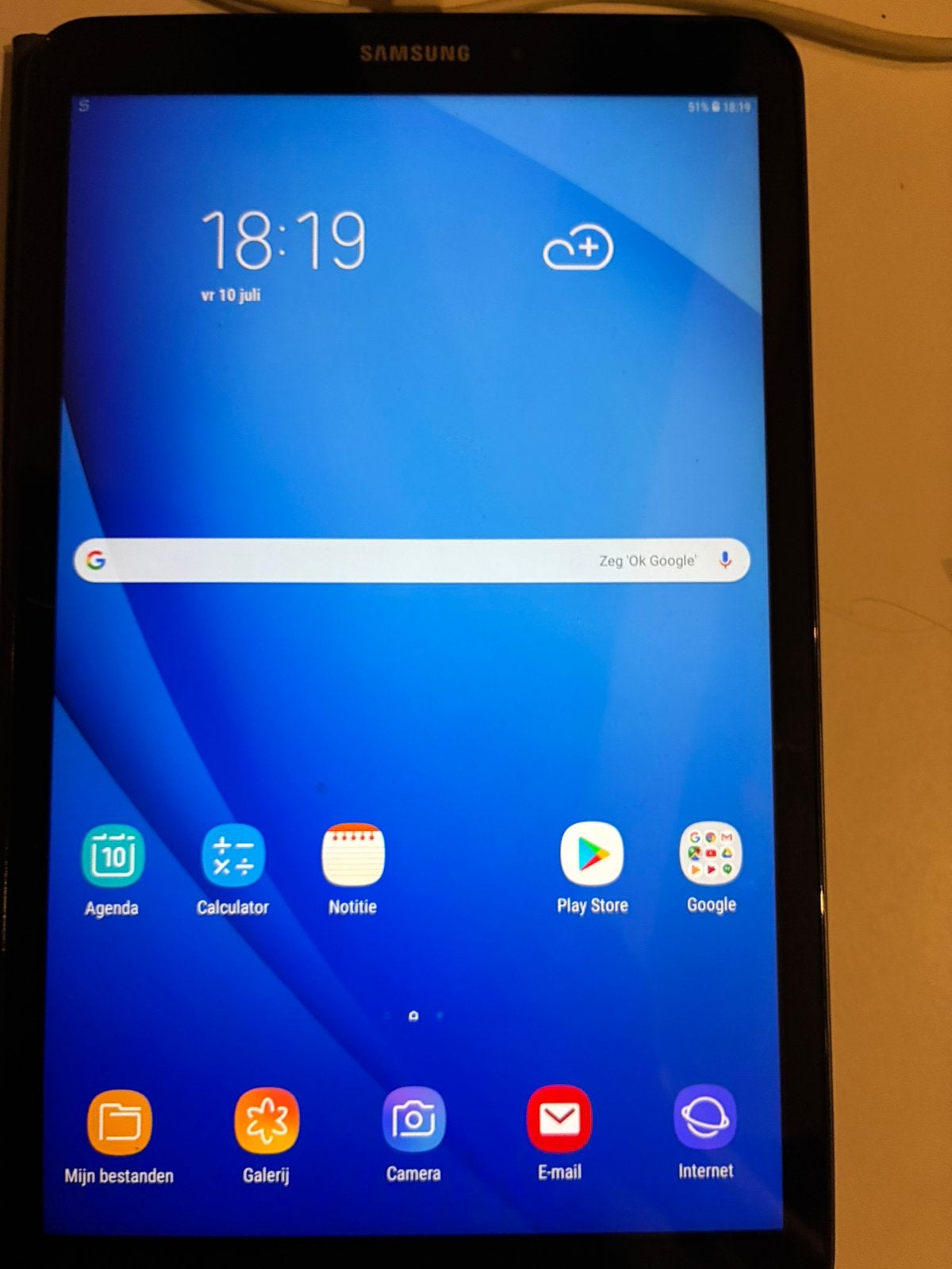 Samsung tablet: model SM-T5580, Computers en Software, Android Tablets, Ophalen, Zo goed als nieuw, 16 GB