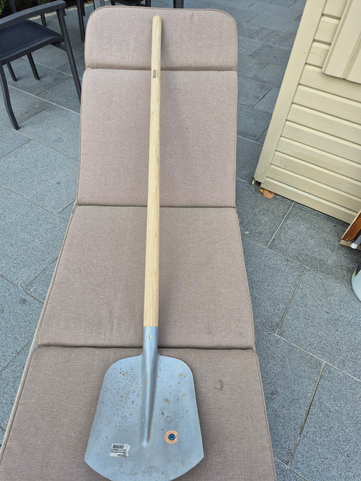 schop paternoster met steel, Ophalen, Schop