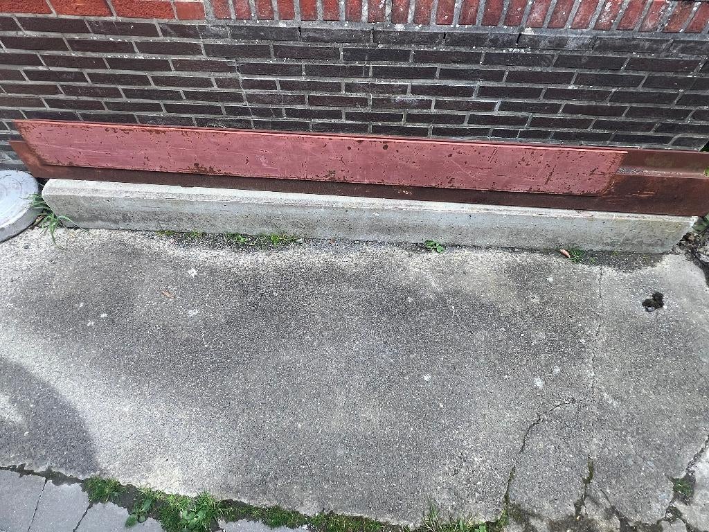 HEB 160 stalen ligger van 2500mm + Betonnen linteel, Doe-het-zelf en Bouw, Metalen, Ophalen, Gebruikt, IJzer