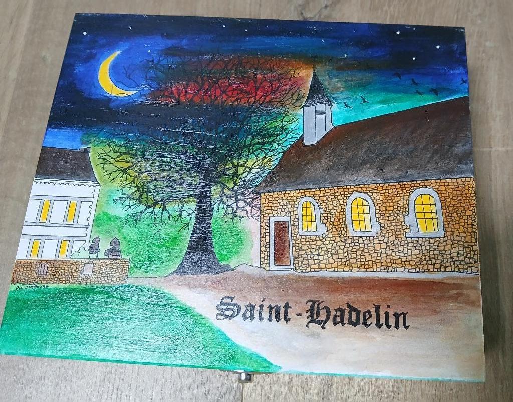 Boîte peinte à la main, Verzamelen, Overige Verzamelen, Ophalen, Nieuw