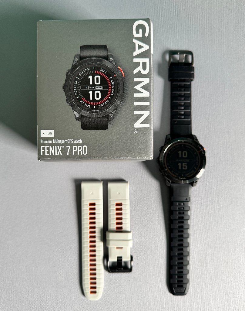 GARMIN Fenix 7 PRO Solar, Zwart, Garmin, IOS, Ophalen of Verzenden