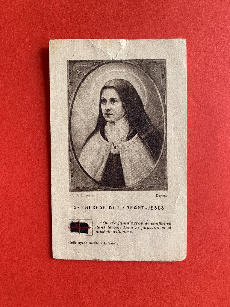Relikwie Relique Heilige Theresia van Lisieux, Ophalen of Verzenden, Gebruikt, Overige typen, Christendom | Katholiek