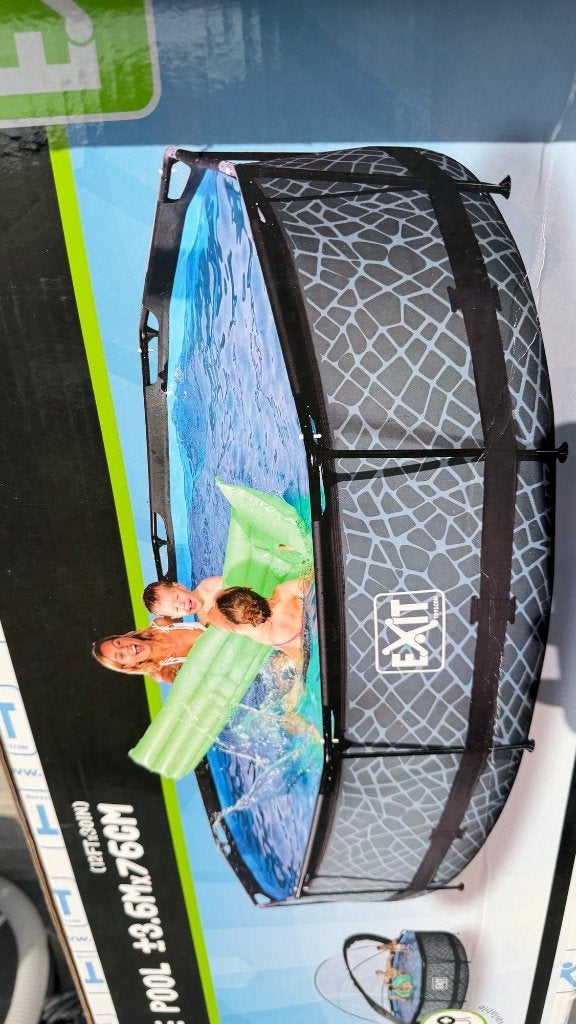 Zwembad met toebehoren, Ophalen, Minder dan 80 cm, Rond, 300 cm of meer