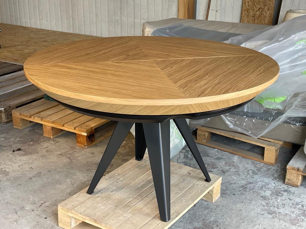 Uitschuifbare eettafel NIEUW, Neuf, 100 à 150 cm, Rond, 100 à 150 cm