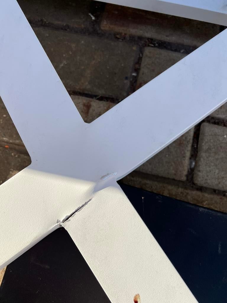 Buiten bank volledig in aluminium, Tuin en Terras, Tuinsets en Loungesets, Ophalen, Zo goed als nieuw, Aluminium, Bank