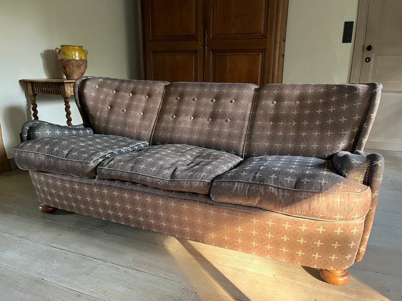 Zetel gratis af te halen (1,80m x 0,80m), 150 à 200 cm, Enlèvement, Utilisé, Tissus