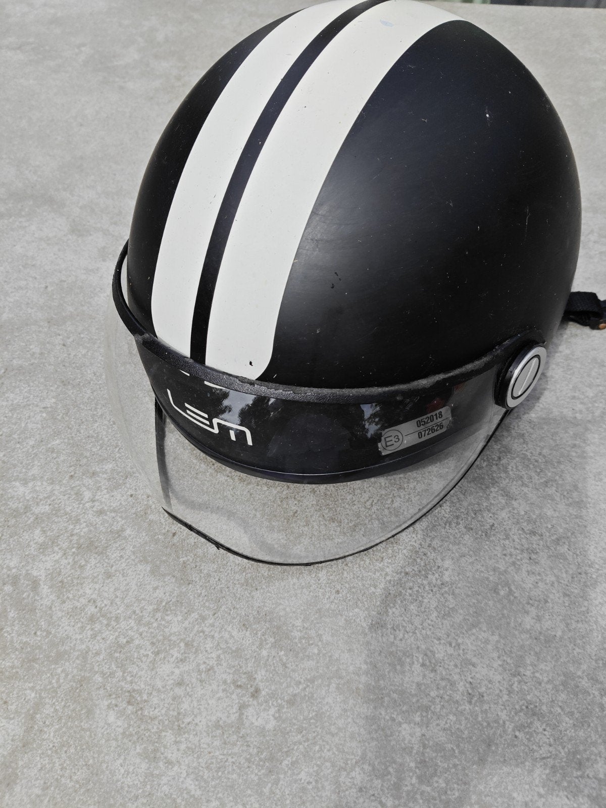helm motorfiets, Fietsen en Brommers, Ophalen, Gebruikt, Lem