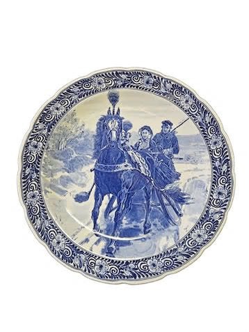 Assiette bleue de Delft, Enlèvement