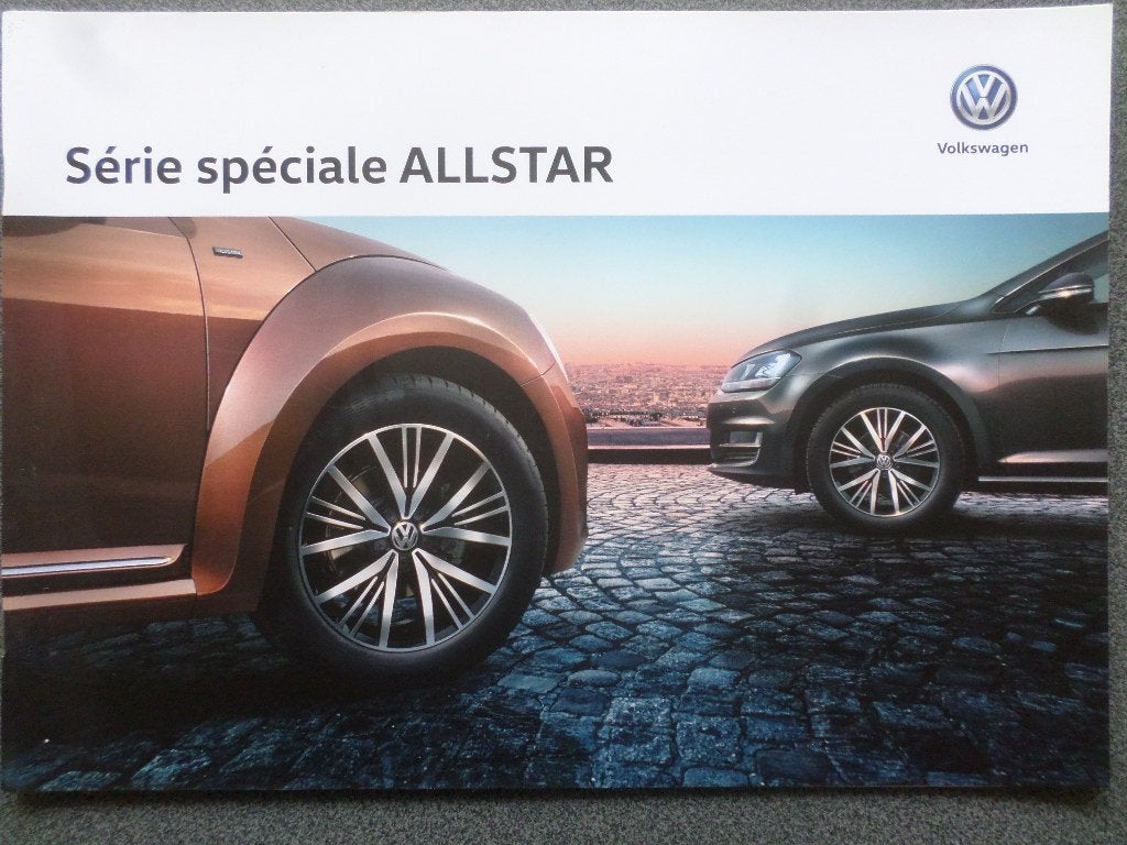 VW AllStar Golf & Beetle Brochure - FRANS, Ophalen of Verzenden