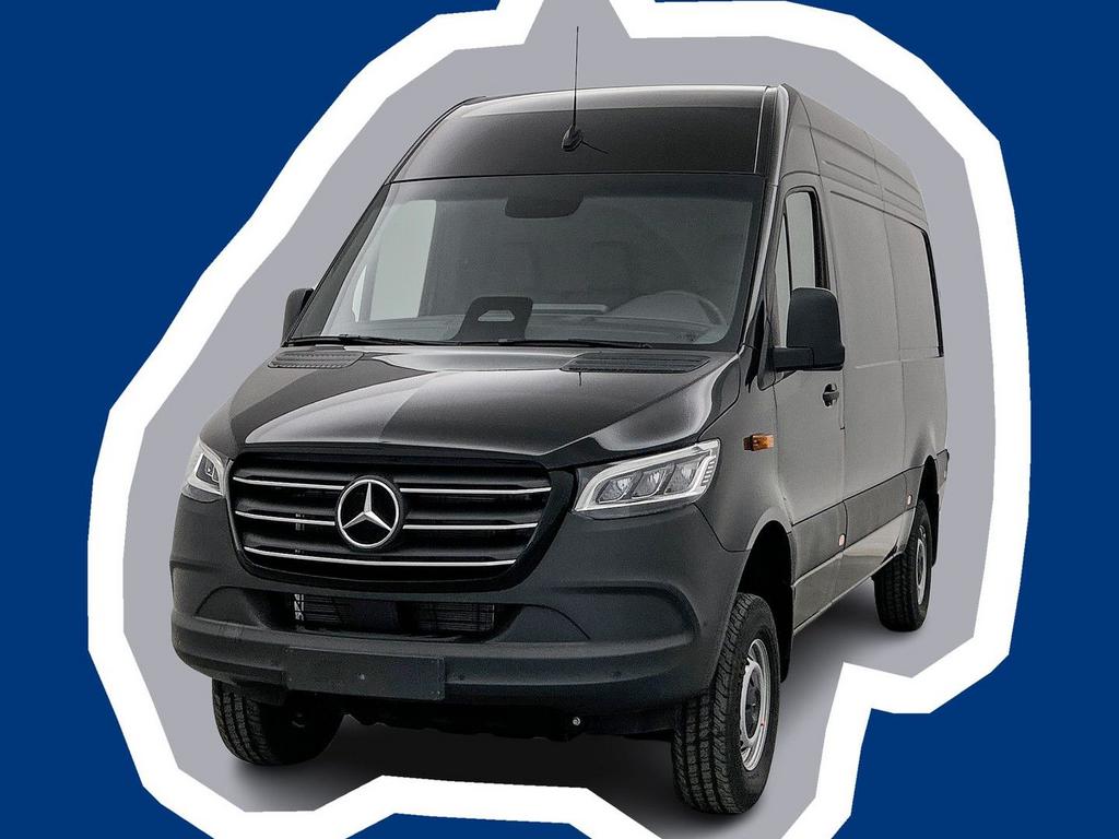 Mercedes-Benz Sprinter 319 1.9 CDI L2 Pro 4x4 Elektrische sc, Auto's, Bestelwagens en Lichte vracht, Automaat, Zwart, Mercedes-Benz